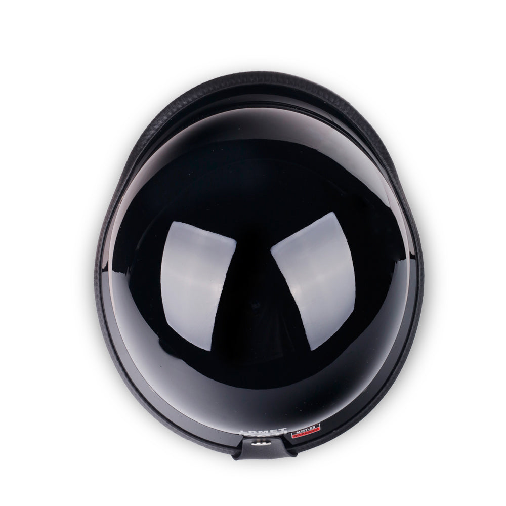German Style Mayan Half Helmet - Gloss Black