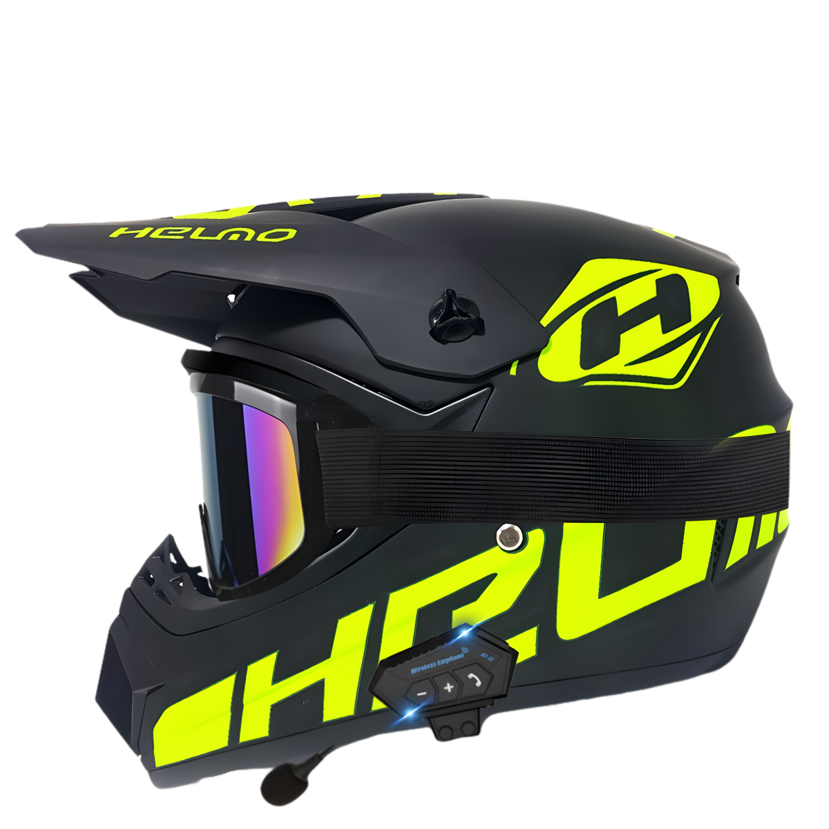 Aegis X9 Motocross Helmet with Bluetooth Headset