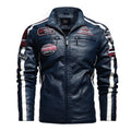 Racing Pilot Style Motorcycle Leather Jacket