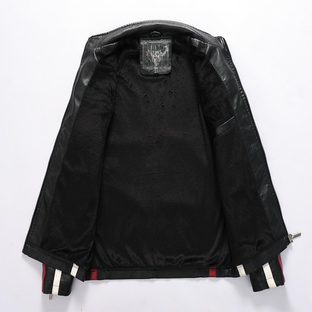 Racing Pilot Style Motorcycle Leather Jacket