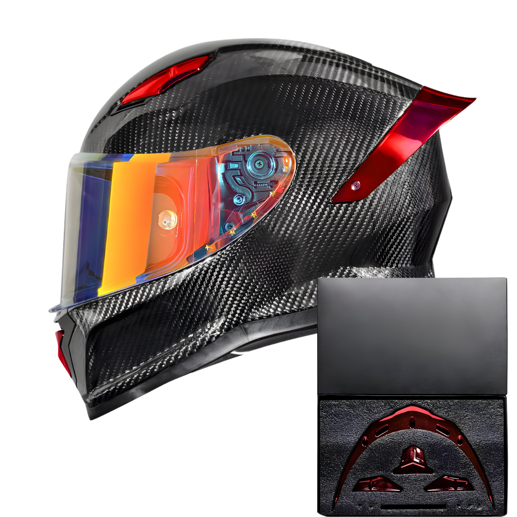 R7 Carbon Helmet Custom Accent Kit – Wing & Vents Set
