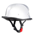 German Style Mayan Half Helmet - Chrome