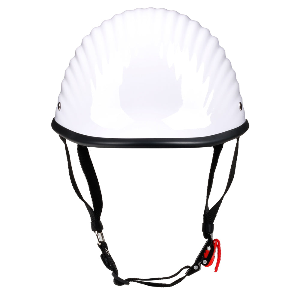 Fiber Half Helmet -  White