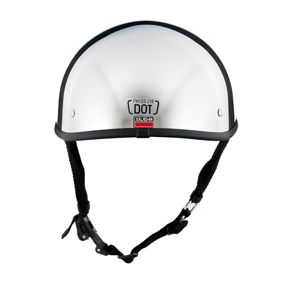Smallest Beanie Half Helmet - Chrome