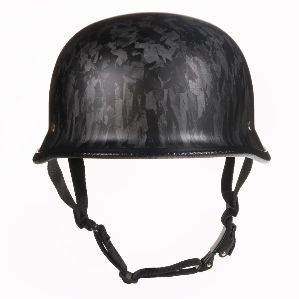 German Style Mayan Half Helmet - Forged Black