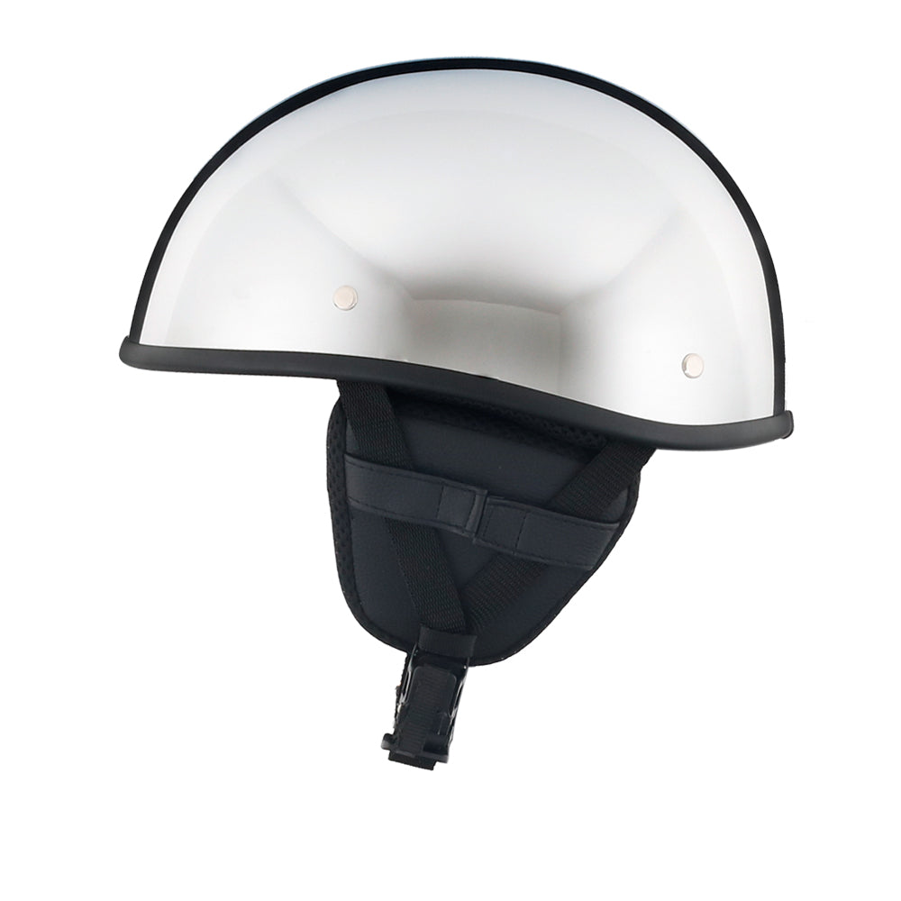 Smallest Beanie Half Helmet - Chrome