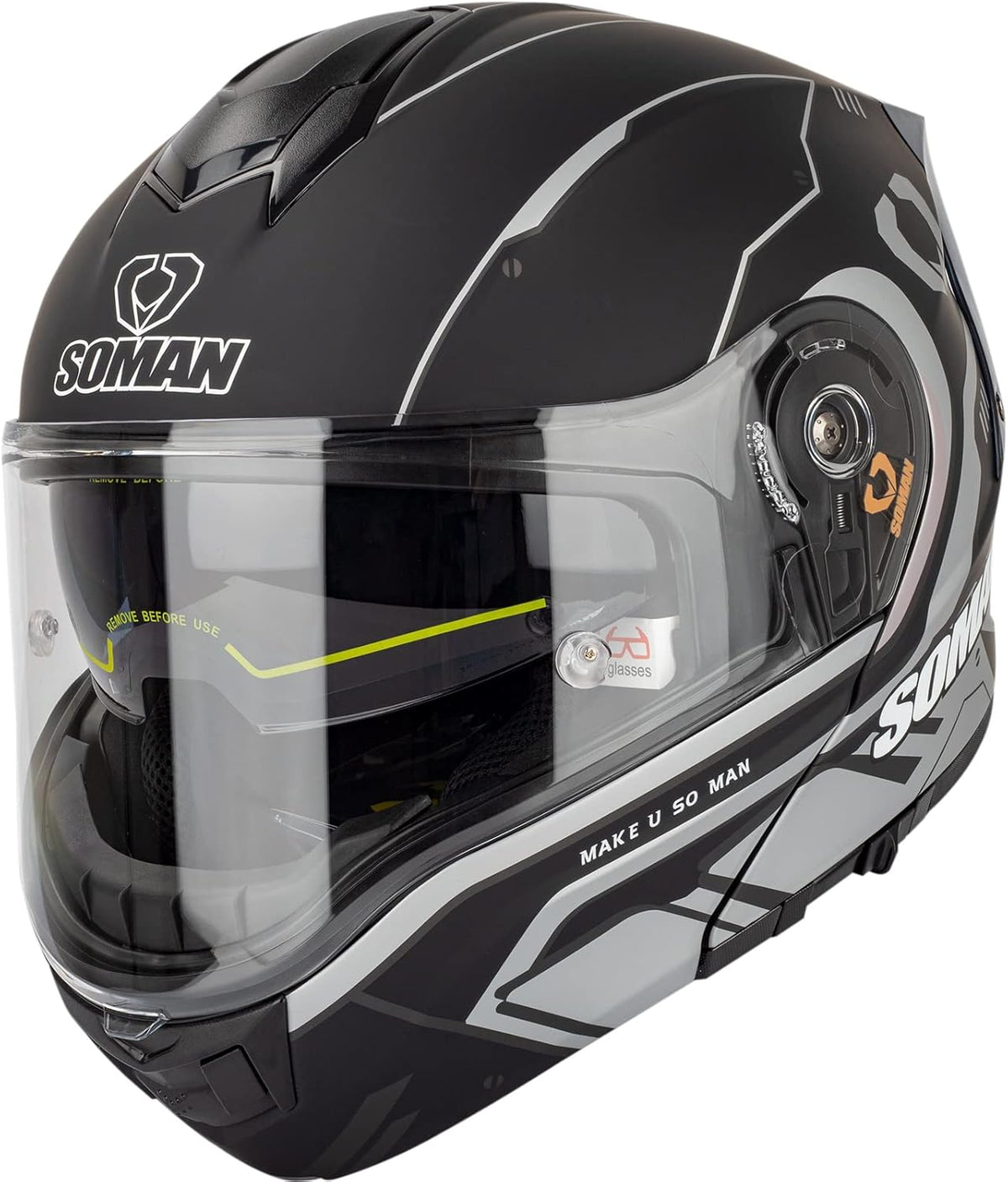SM1 Modular Motorcycle Helmet – Dual Lens, ECE Certified