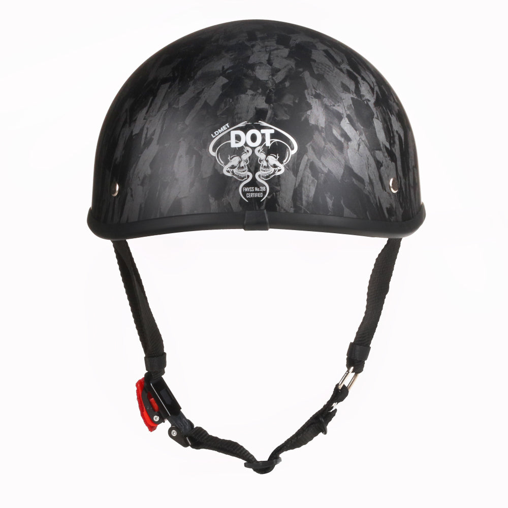 Smallest Beanie Half Helmet - Forged Black