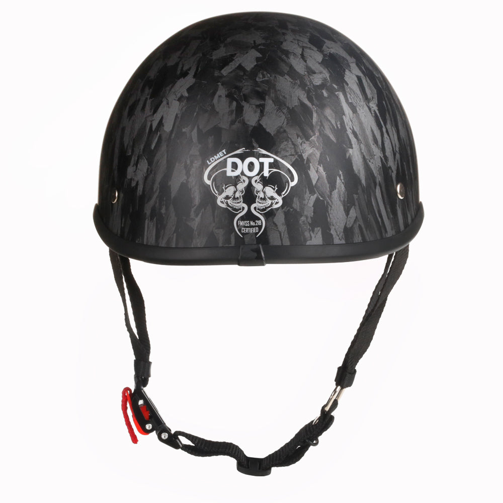 Smallest Polo SOA Half Helmet - Forged Black
