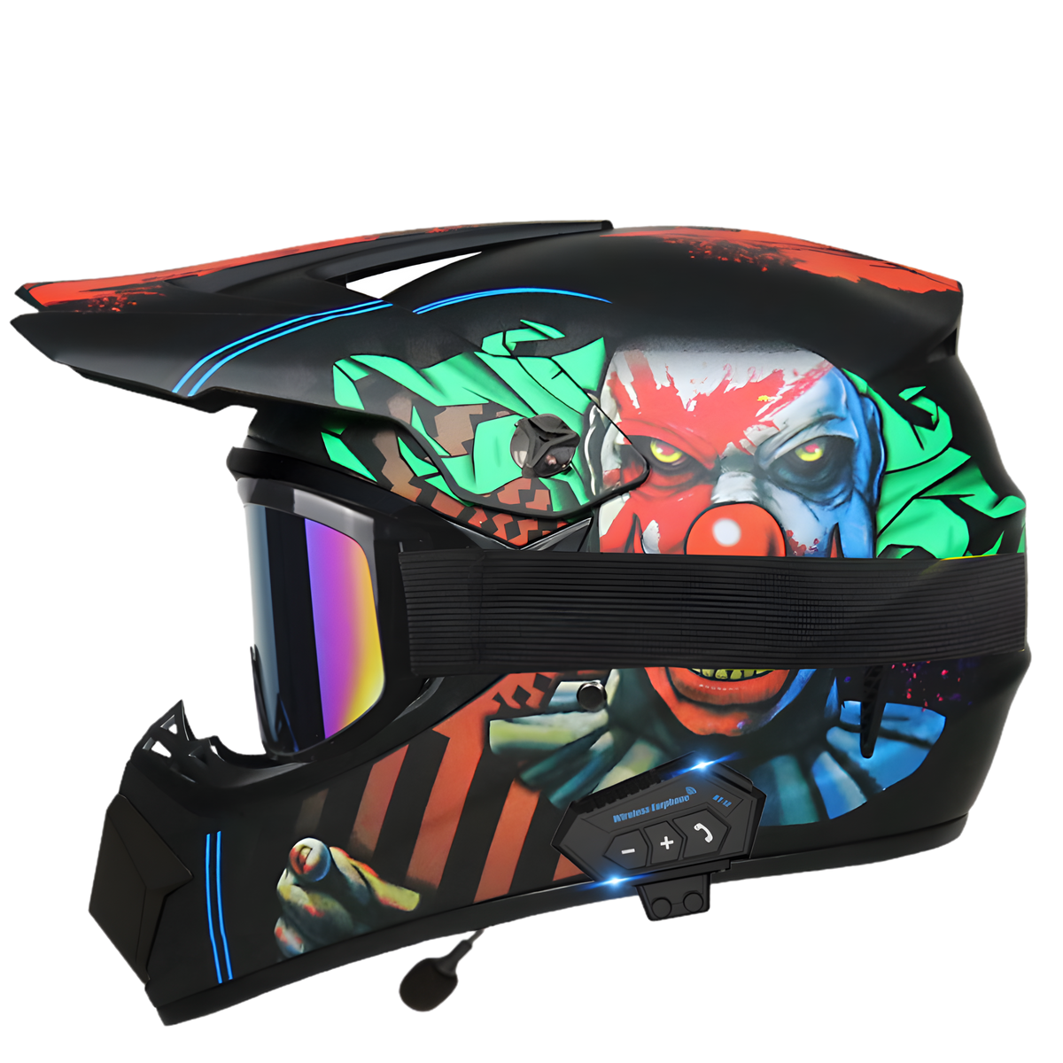 Aegis X9 Motocross Helmet with Bluetooth Headset