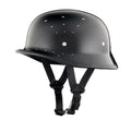 German Style Mayan Half Helmet - Gloss Black