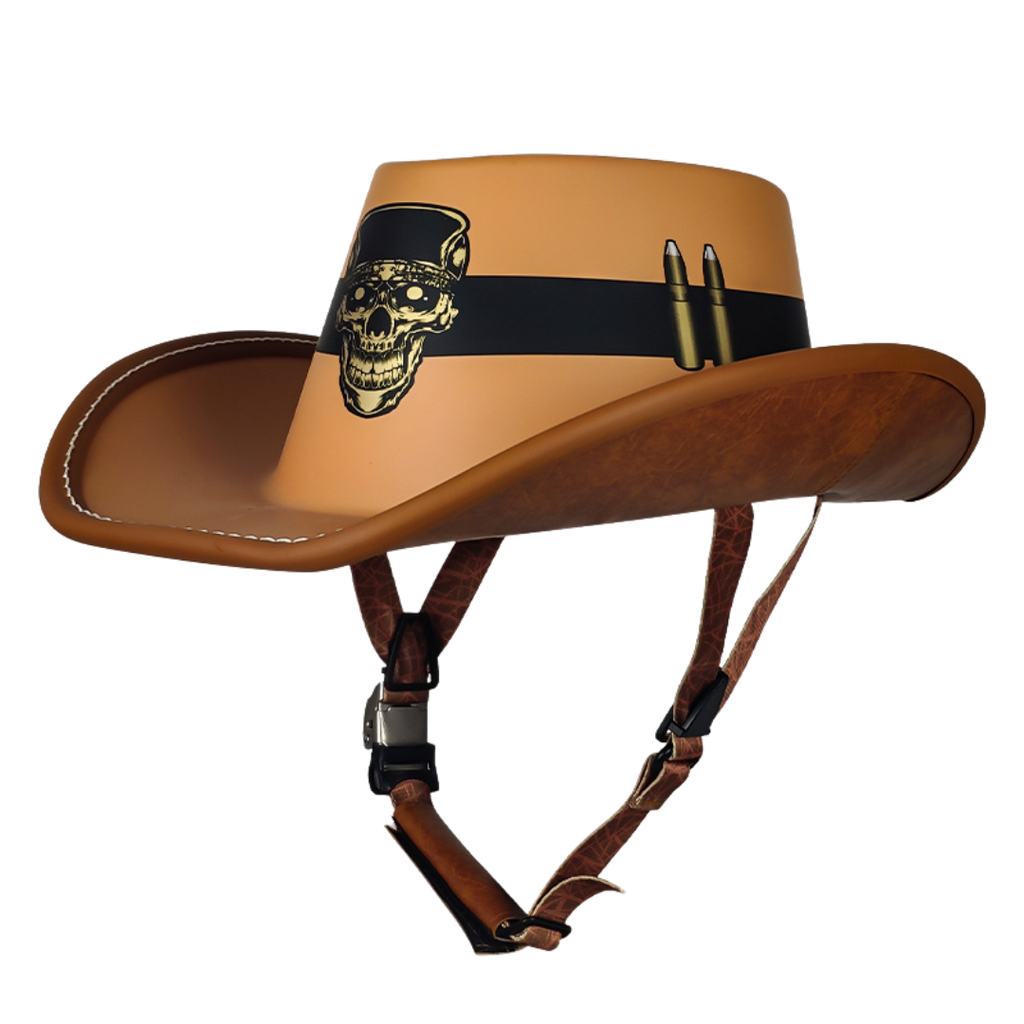 Retro Cowboy Motorcycle Half Helmet