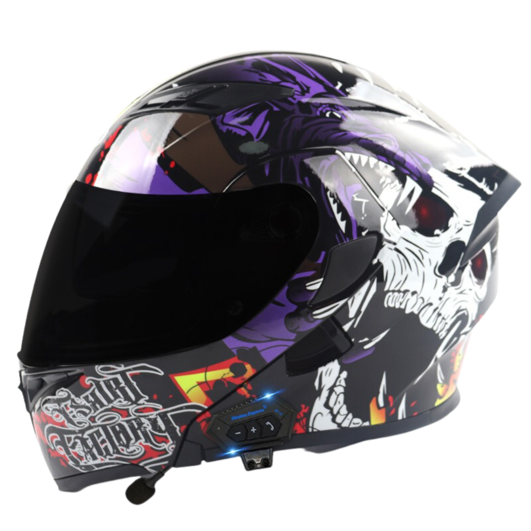 K1 Colored Modular Helmet - Bluetooth Headset