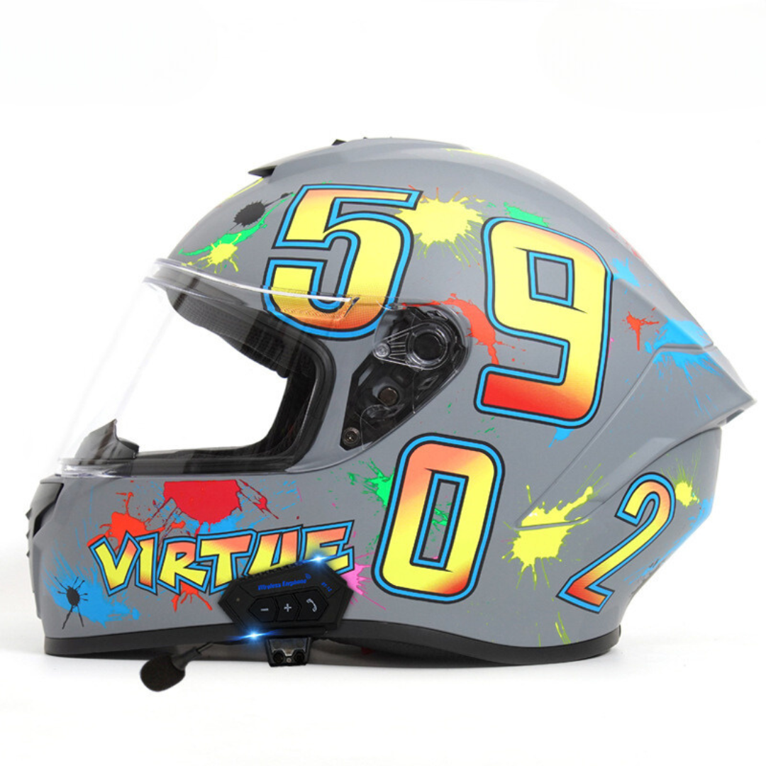 K7 Full Face Helmet - Bluetooth Headset