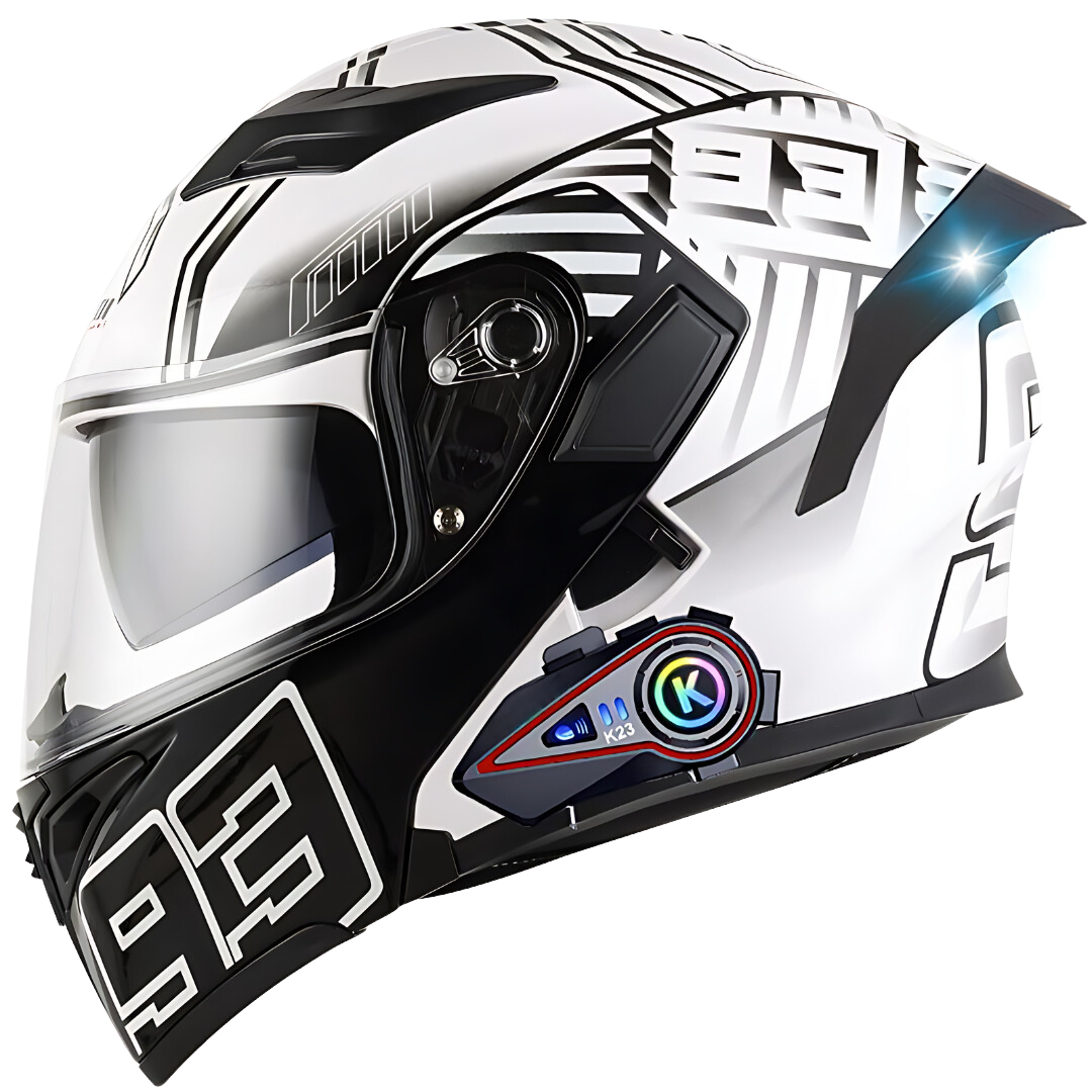 R6s Modular Helmet with Intercom Bluetooth Headset