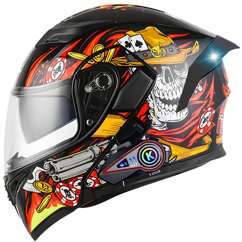 R6s Modular Helmet with Intercom Bluetooth Headset
