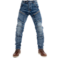 Motorcycle Riding Jeans Kevlar Motorbike Racing Pants with Removable Armored