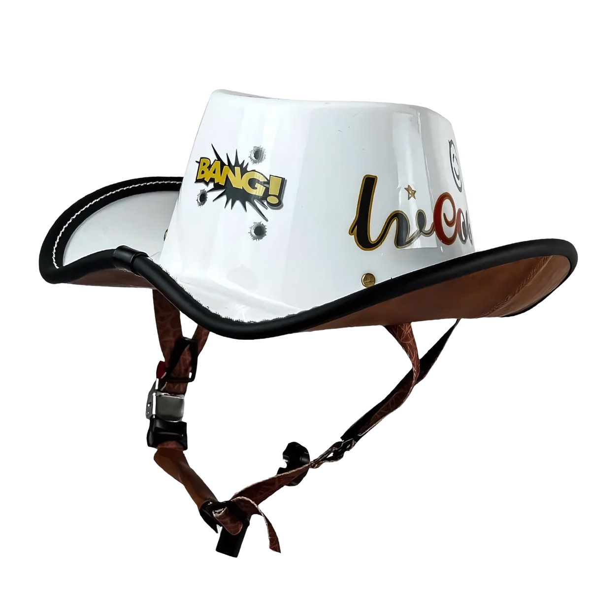 Retro Cowboy Motorcycle Half Helmet