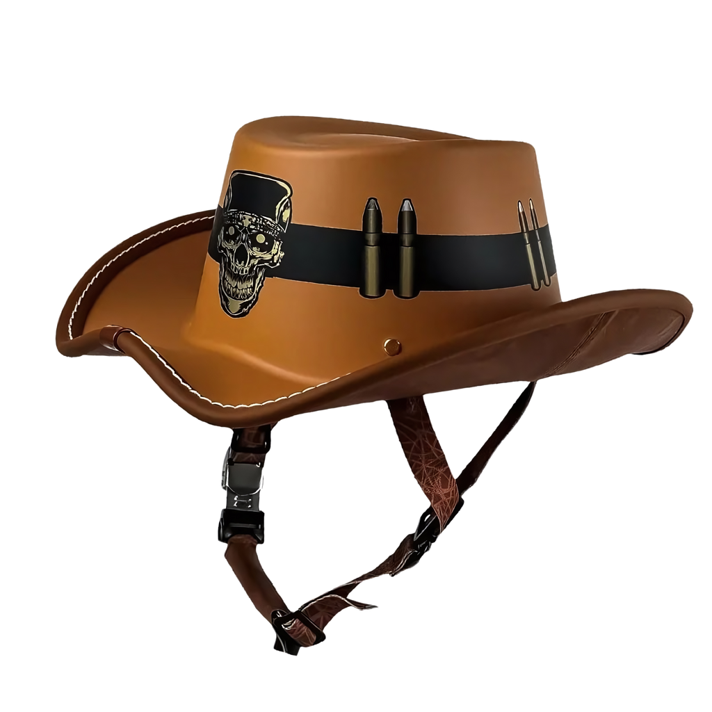 Retro Cowboy Motorcycle Half Helmet