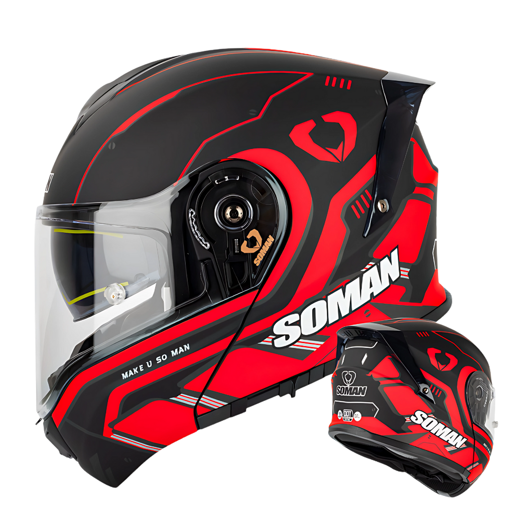 SM1 Modular Motorcycle Helmet – Dual Lens, ECE Certified