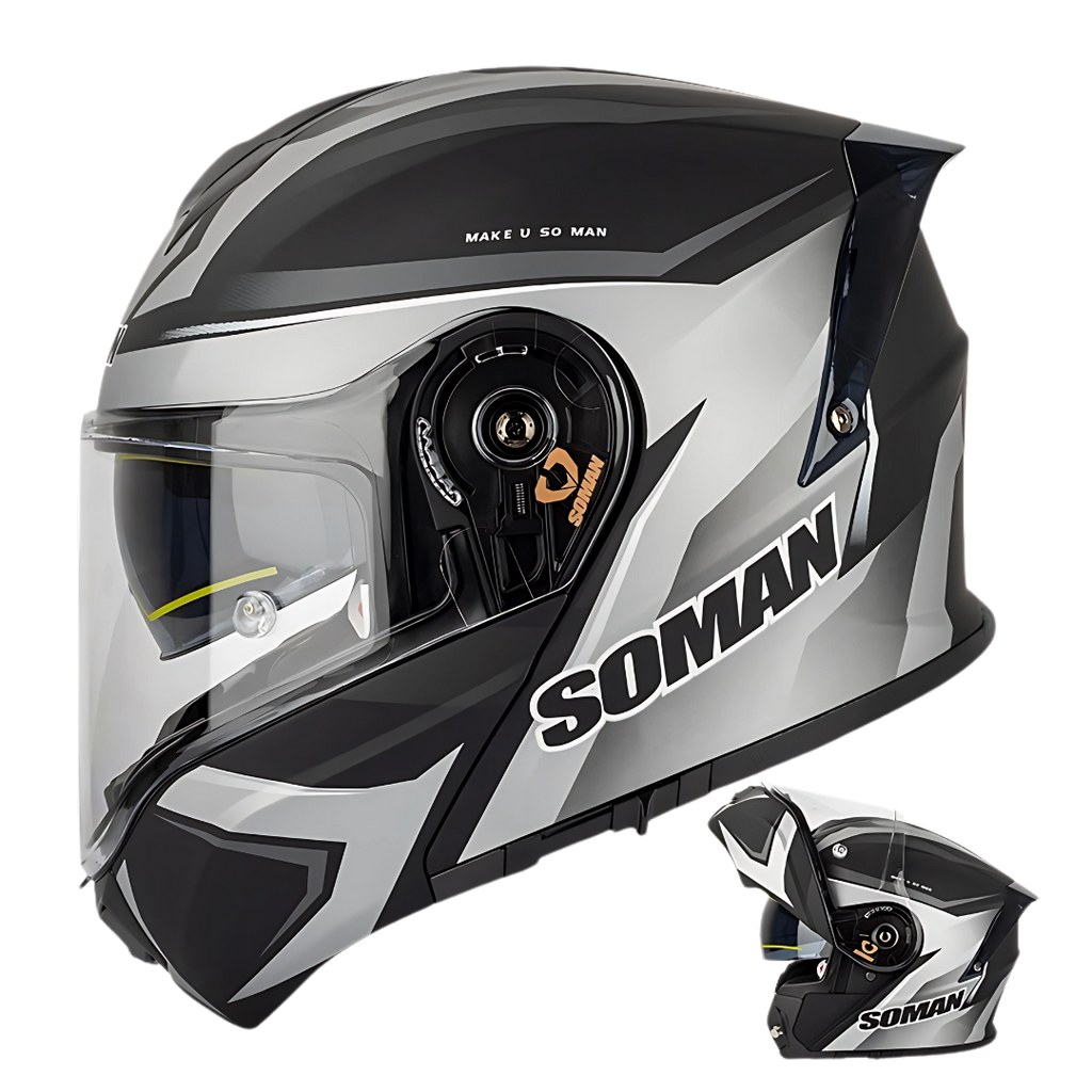 SM1 Modular Motorcycle Helmet – Dual Lens, ECE Certified