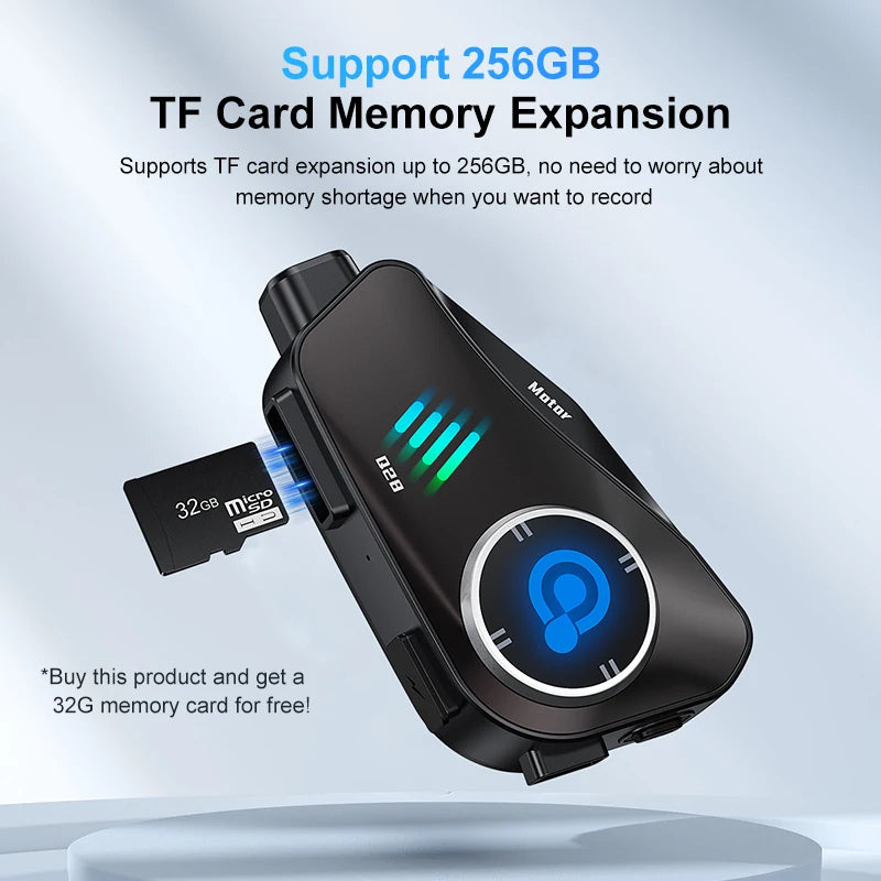SafeRide Elite Intercom Bluetooth Camera