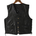 Classic Leather Biker Vest