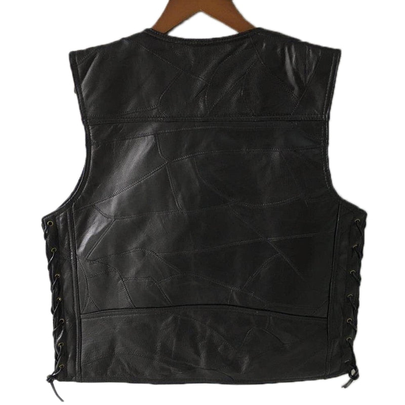 Classic Leather Biker Vest