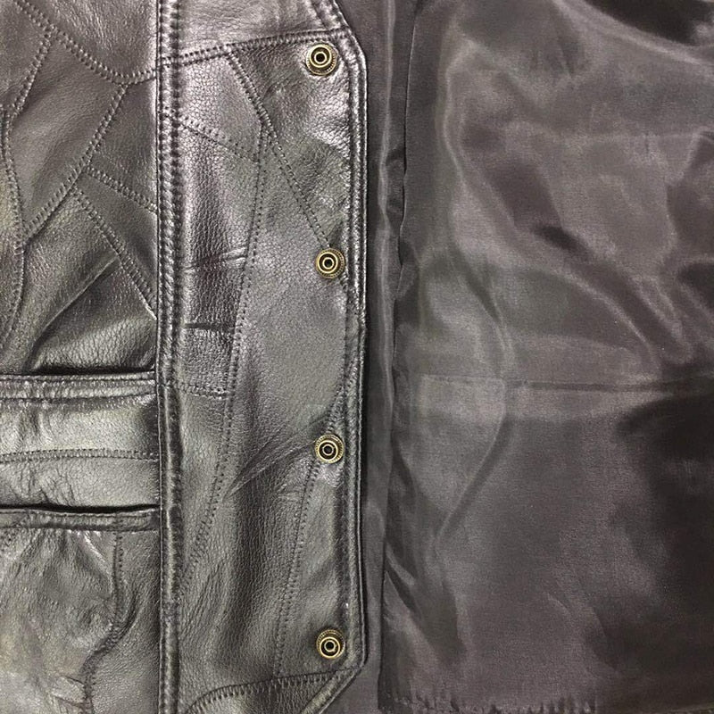 Classic Leather Biker Vest