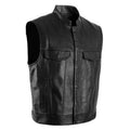 SOA Leather Biker Club Vest
