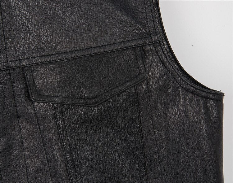 SOA Leather Biker Club Vest