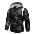 Biker Winter Jacket with Detachable Hood