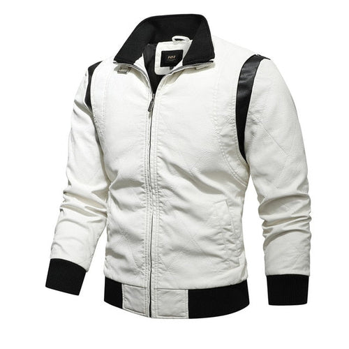 Biker Winter Jacket with Detachable Hood