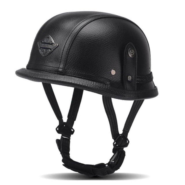 German Leather Half Helmet