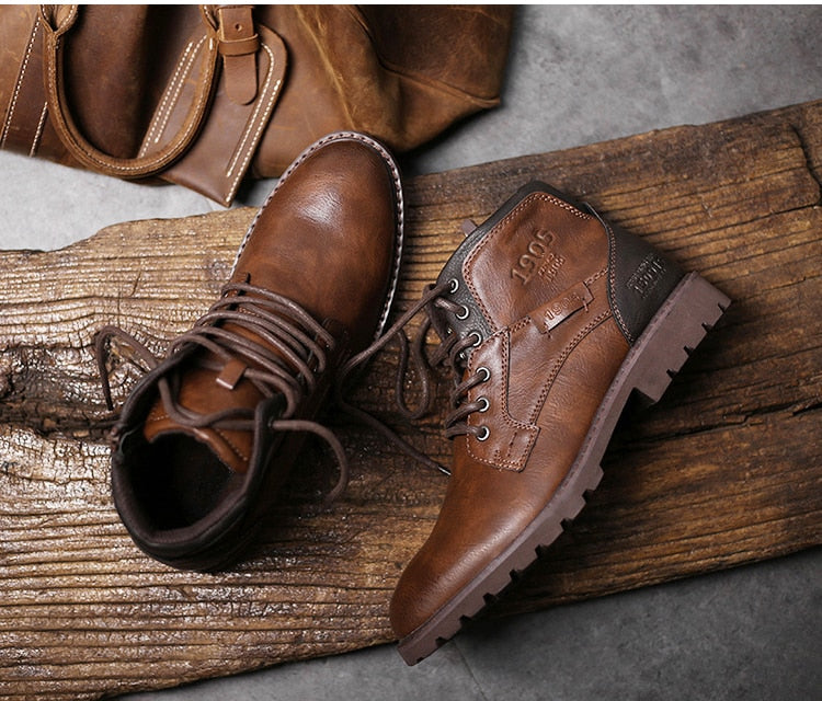 Motorcycle Trainer Men's Biker Boots