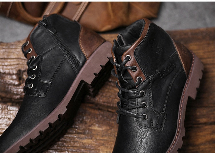 Motorcycle Trainer Men's Biker Boots
