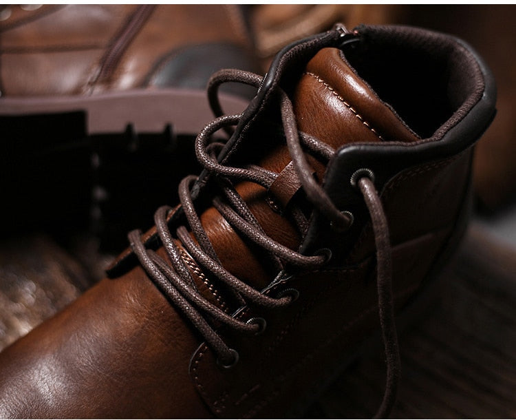 Motorcycle Trainer Men's Biker Boots