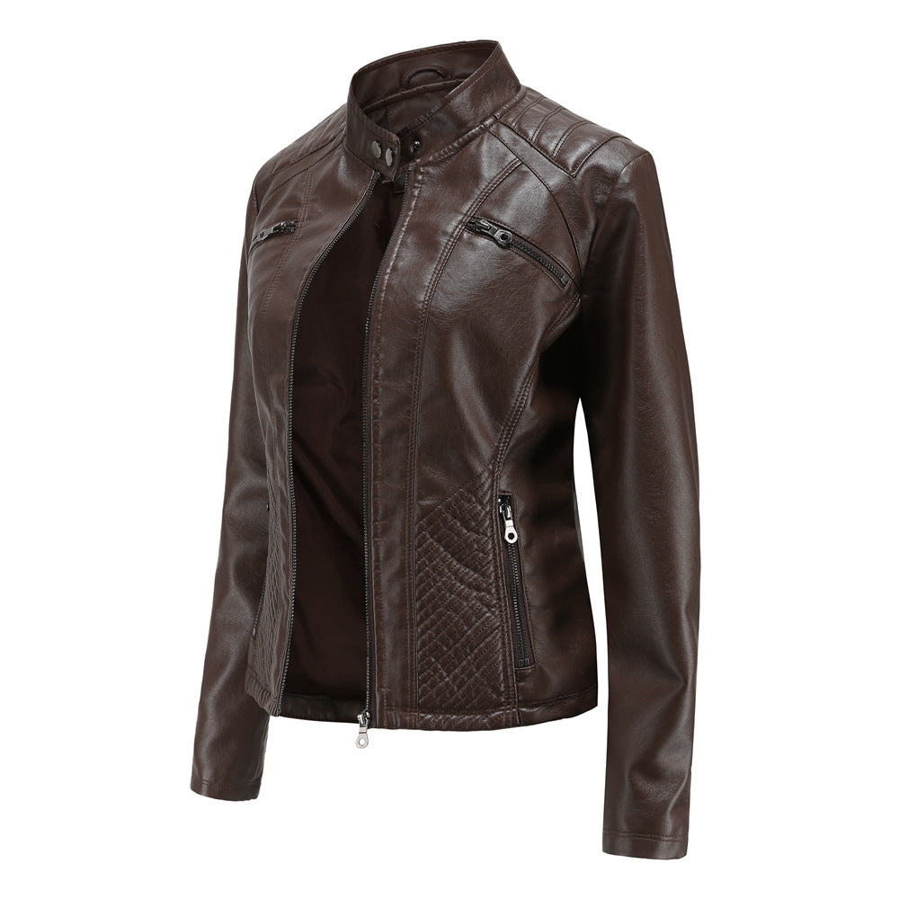 Women's Motorcycle Leather Jacket